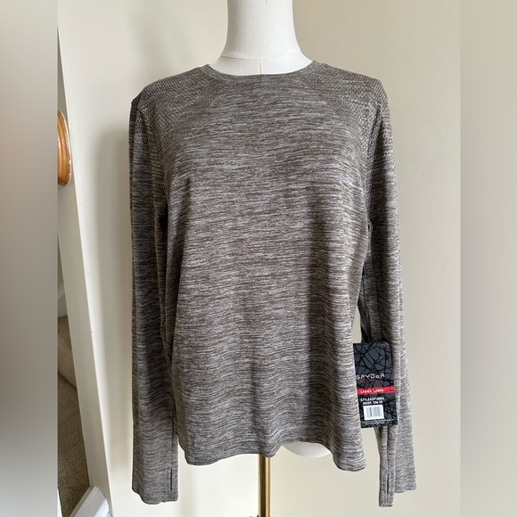 Spyder Tops - NWT Spyder Active Beige Long Sleeve Shirt - Large